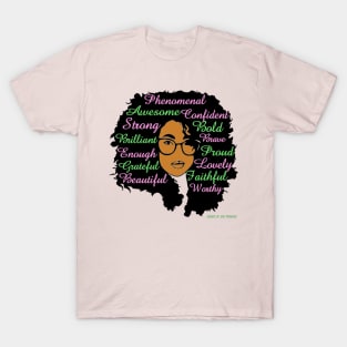 Pink & Green Lovely Lady T-Shirt